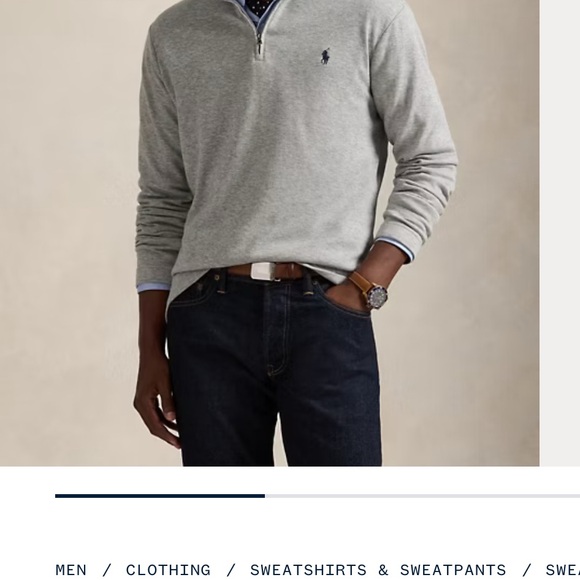 Polo Ralph Lauren Other - Polo by Ralph Lauren Men's Charcoal Zip-Up Sweater